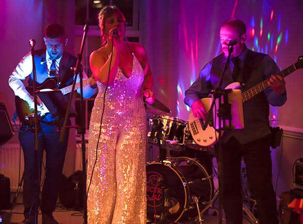 Wedding- The Swan, Kent - on stage performing