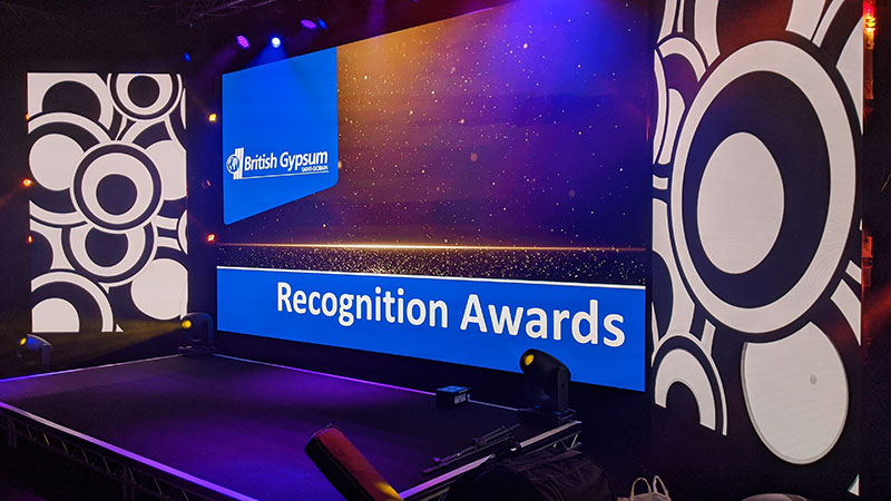 Recognition Awards stage