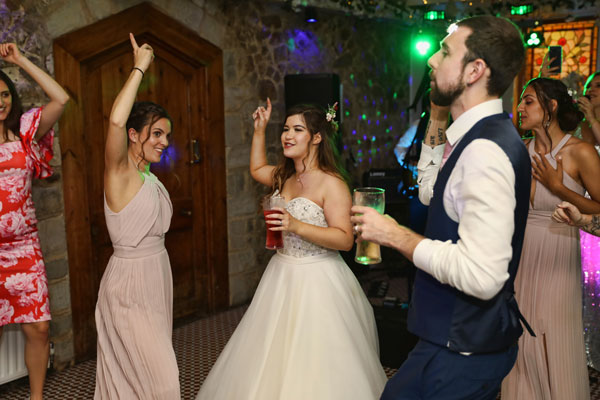 Bride and Groom dancing at their wedding in Kent